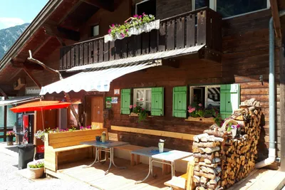 Achensee Camping Schwarzenau  -   Restaurant von außen auf dem Campingplatz
