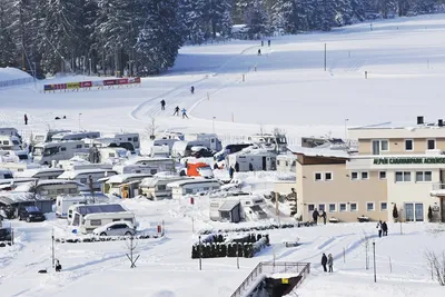 Alpen-Caravanpark Achensee - Campingplatz im Winter