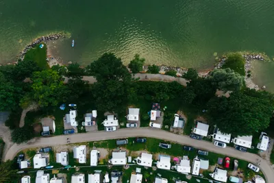 Alpsee Camping - Campingplatz Luftaufnahme