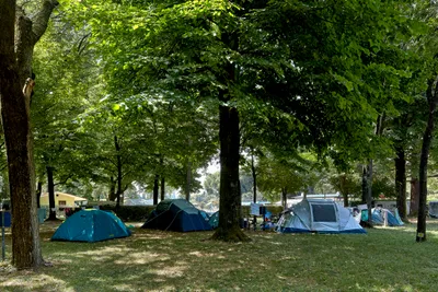 Camping Aquileia - Zeltplätze zwischen den Bäumen