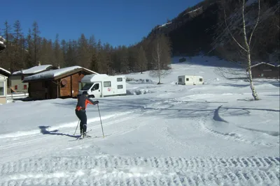 Camping Attermenzen -  Langlaufloipe  auf dem Campingplatz