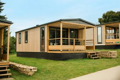 Camping Belle-Vue 2000 - Außenansicht Mobilheim