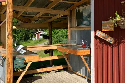 Björsarv camping - Geschirrspülbecken auf dem Campingplatz