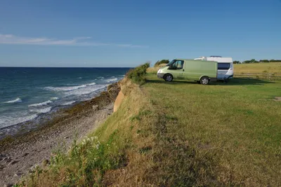 Campingplatz Blank-Eck  -  Stellplatz vom Campingplatz mit direktem Zugang zur Ostsee
