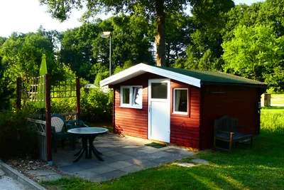 Campingplatz Brunautal  -  Mobilheim vom Campingplatz mit Veranda