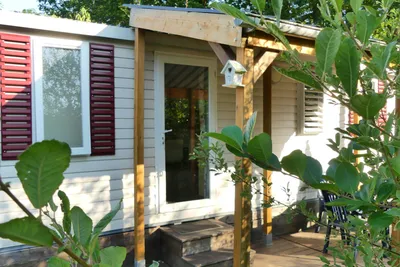 Campingplatz Brunautal  -  Mobilheim vom Campingplatz im Grünen