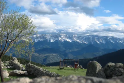 Camping el Cortal del Gral -  Spielplatz mit Panoramablick auf dem Campingplatz