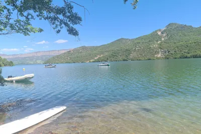Camping Gaset - Blick auf den See am Campingplatz
