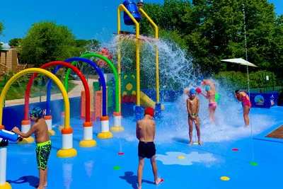 Campeggio della Colombaia - Wasserspielplatz auf dem Campingplatz