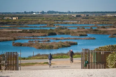 Camper Park Playas de Luz - Gäste fahren Fahrrad in der Umgebung des Campingplatzes