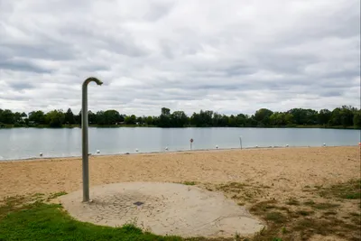 Camping Wiesensee -  Lage am See Strand