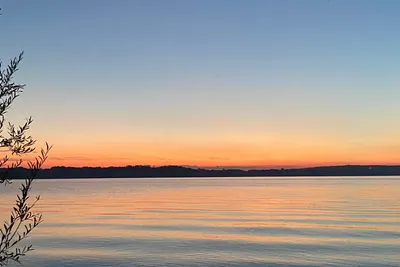 Camping Hirth - Sonnenuntergang über dem Campingplatz