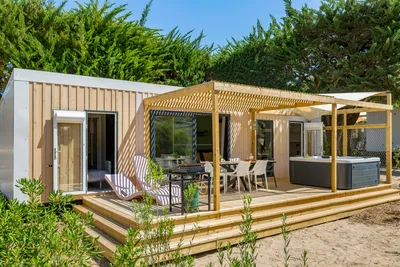 Camping Sandaya Amis de la Plage - Außenansicht eines Mobilheims