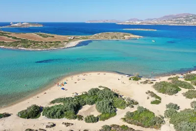 Camping ANTIPAROS - Strand aus der Vogelperspektive