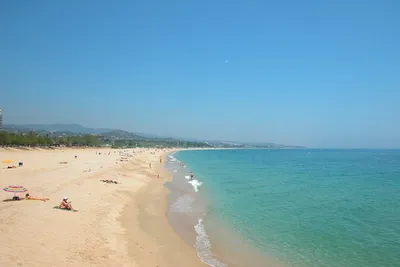 Camping Barcelona  - Strand vom Campingplatz am Mittelmeer