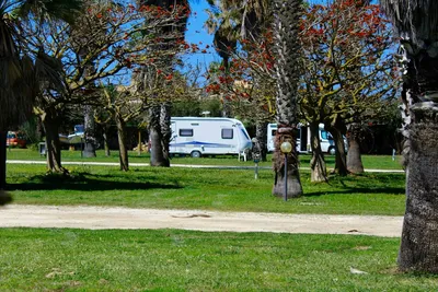 Camping Biscione - Wohnmobil- und  Wohnwagenstellplätze auf der Wiese
