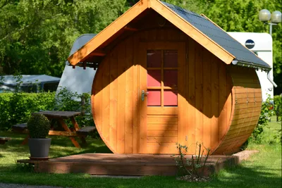 Camping Bleesbruck - Mobilheim-Pod auf dem Campingplatz