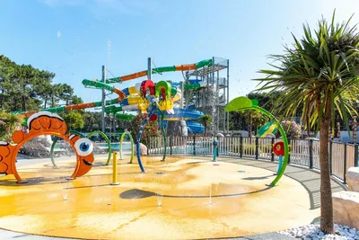 Camping Campéole Médoc Plage  - Wasserspielplatz für Kinder auf dem Campingplatz