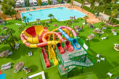 Camping Capfun La Manga - Freibad mit Rutschen auf dem Campingplatz