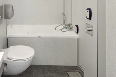 Camping De Binnenvaart Innenansicht der Sanitäranlagen