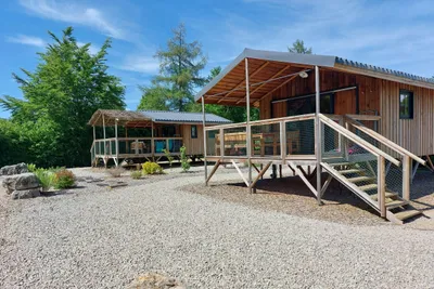 Camping L'Abbaye  - Mobilheime auf dem Campingplatz