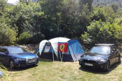 Camping de la Laune  -  Zeltplatz vom Campingplatz im Grünen