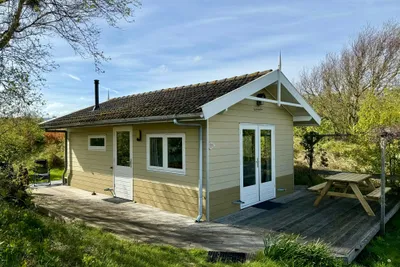 Duincamping De Lepelaar  - Mobilheim mit Terrasse auf dem Campingplatz