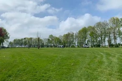 Camping De Soetelaer - Blick auf die Stellplätze auf der Grünfläche