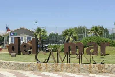 Camping Del Mar - Eingangsschild des Campingplatzes