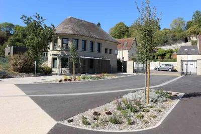 Camping du Château - Einfahrt des Campingplatzes