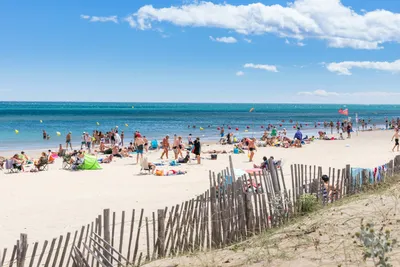 Camping Dunes et Soleil - Strand der nahe auf dem campingplatz -