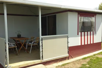 Camping Fördeblick  -  Mobilheim vom Campingplatz mit Veranda