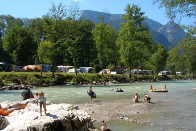 Camping Grubhof - Gäste an der Saalach