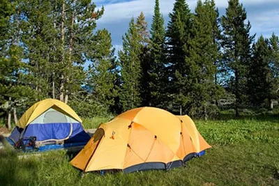 Camping Haute Gruyère  - Zeltstellplatz im Grünen  auf dem Campingplatz