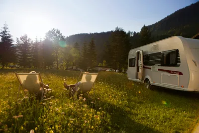 Camping Heiterwanger See - Wohnmobil- und  Wohnwagenstellplätze auf der Blumenwiese