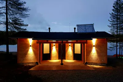 Camping Hossan Lumo  - Sauna vom Campingplatz am See