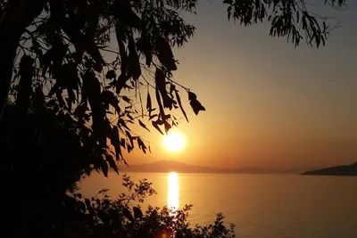 Camping Kalógria - Sonnenuntergang über dem Mittelmeer beim Campingplatz