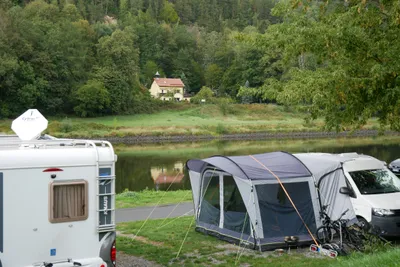 Camping Königstein -  Standplatz Lage am See3