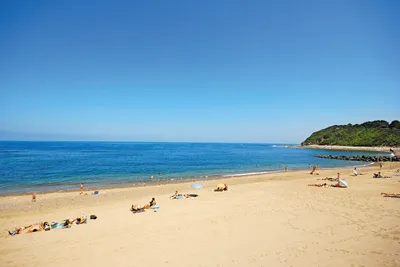 Camping La Ferme Erromardie  -  Strand vom Campingplatz am Atlantik