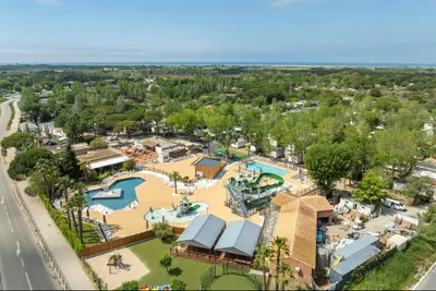 Camping La Marine  - Luftaufnahme des Campingplatzes