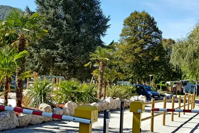 Camping La Marmotte - Einfahrt des Campingplatzes