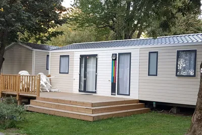 Camping La Marmotte - Mobilheim auf dem Campingplatz