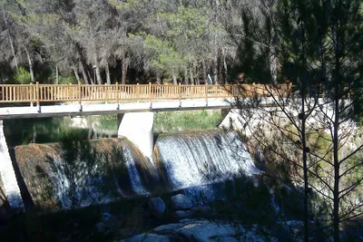 Camping La Puerta - Der Fluss Rio Alharabe in der Nähe vom Campingplatz