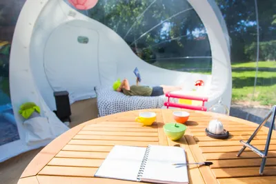 Camping Clos Cacheleux  Camping Le Clos Cacheleux - Unterkunft auf dem Campingplatz
