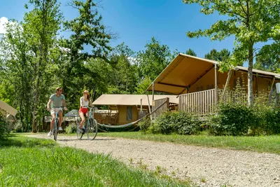 Camping Le Grand Dague - Gäste mit dem Fahrrad
