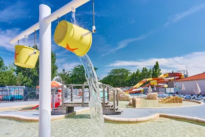 Yelloh! Village Le Jard  Camping Le Jard  - Wasserspielplatz für Kinder auf dem Campingplatz