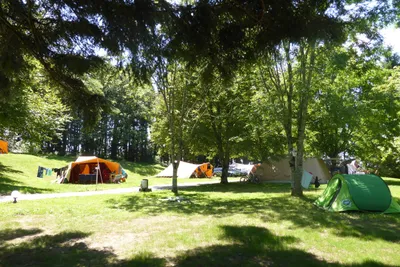 Camping Le Plô -  Wohnwagen- und Zeltstellplatz zwischen Bäumen