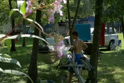 Camping Lido Toce - Zeltplatz im Schatten der Bäume