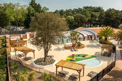 Camping L’Ile Blanche - Wasserpark auf dem Campingplatz