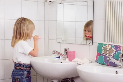 Camping Main-Spessart-Park  -  Sanitärbereich für Kinder auf dem Campingplatz